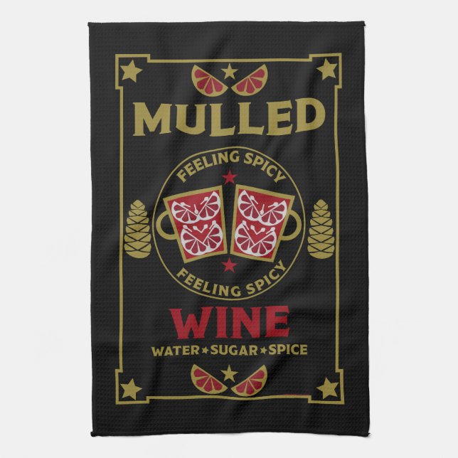 Paño De Cocina Navidades mulled Red Wine (Vertical)