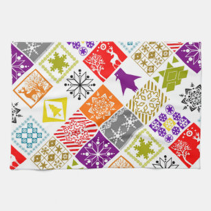Paño De Cocina Navidades multicolores