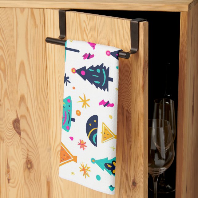 Paño De Cocina Navidades Neon (Pliegue de tercios)