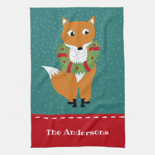 Paño De Cocina Navidades personalizados de Fox festiva