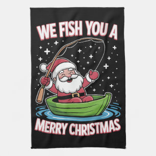 Paño De Cocina Navidades pescadores pescadores Funny Guay Santa C