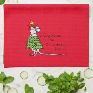 Paño De Cocina Navidades Ratón lindo fiesta graciosa