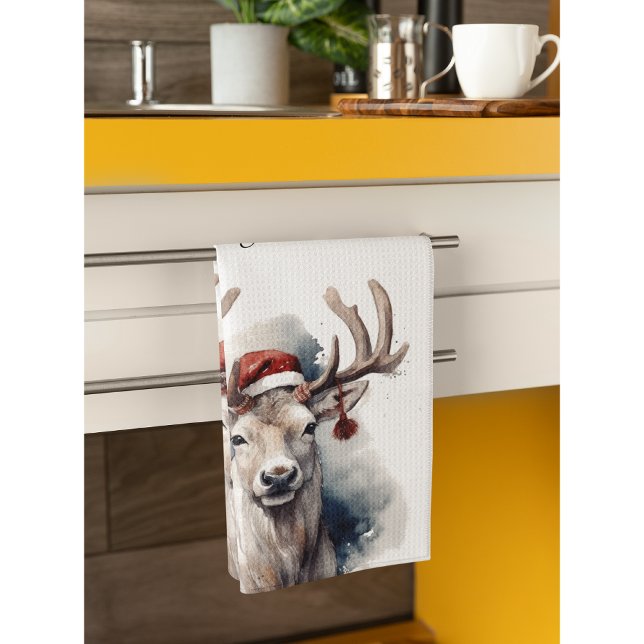 Paño De Cocina Navidades renos, personalizable (Subido por el creador)
