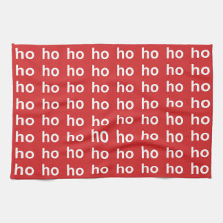 Paño De Cocina Navidades rojos Ho-Ho-Ho