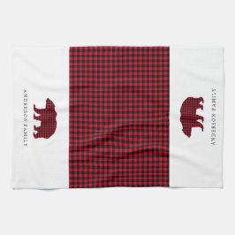 Paño De Cocina Navidades Rústicos Con Nombre De Familia