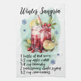Paño De Cocina Navidades sangrianos de invierno lindo