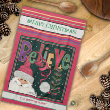 Navidades Santa Personalizados De Color Rosa