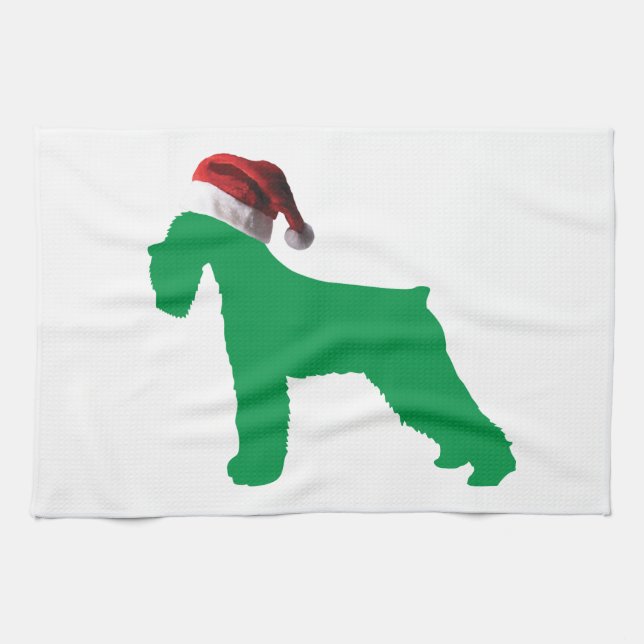 Paño De Cocina Navidades Schnauzer (Horizontal)