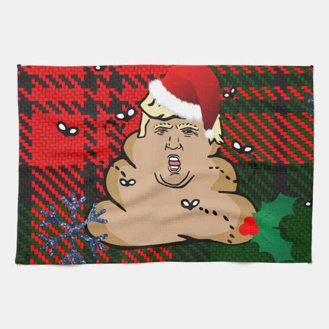 Paño De Cocina navidades se deshacen de trump (Horizontal)