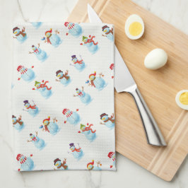 Paño De Cocina Navidades Snowmen