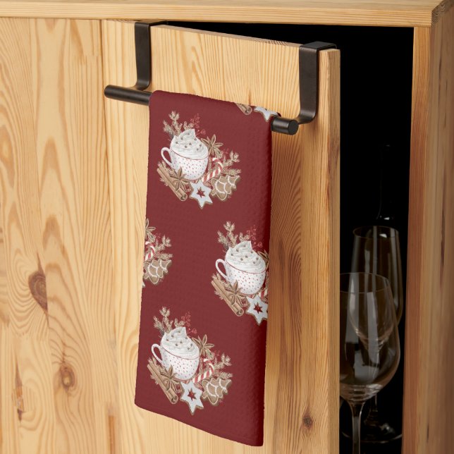 Paño De Cocina Navidades Temporada de vacaciones Tratamientos Coc (Pliegue de tercios)