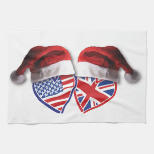 Paño De Cocina Navidades UK Estados Unidos Patriotismo Heats
