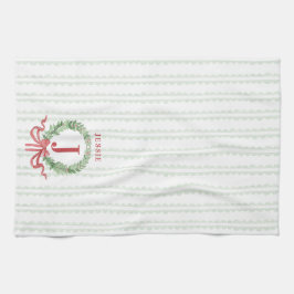 Paño De Cocina Navidades Usaron Monograma Con Nombre