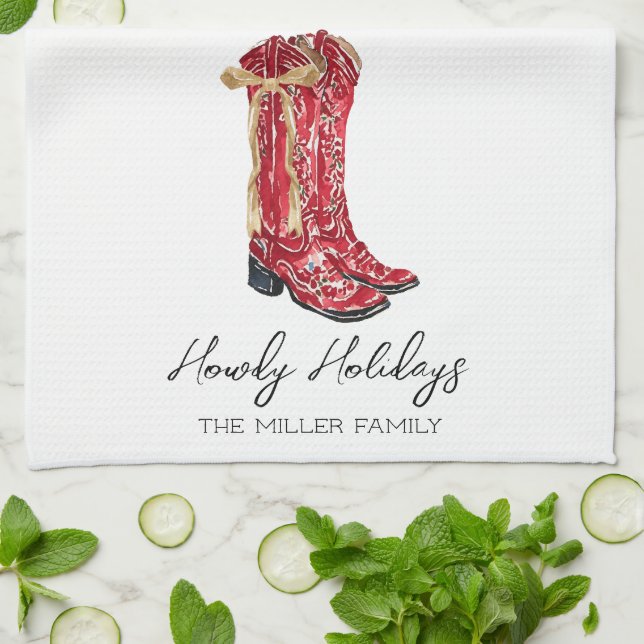 Paño De Cocina Navidades Vaqueras (Doblado)