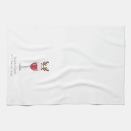 Paño De Cocina Navidades vivan divertidos vitoreando al venado de