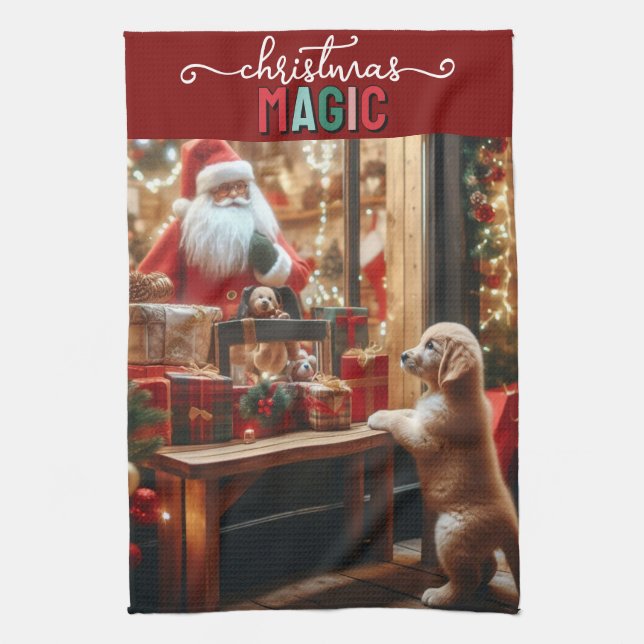 Paño De Cocina Navidades y deseos (Vertical)