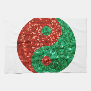 Paño De Cocina navidades yin yang