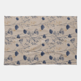 Paño De Cocina Navy Botanical Wildflower Kitchen Towels