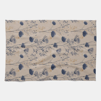 Paño De Cocina Navy Botanical Wildflower Kitchen Towels