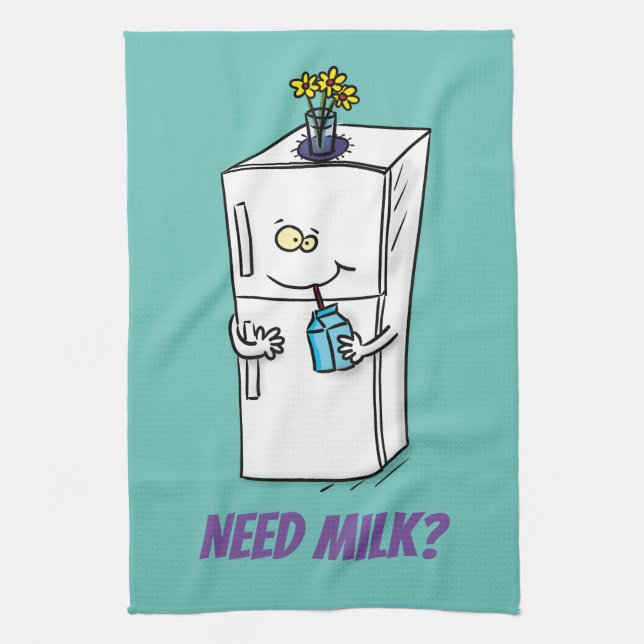 Paño De Cocina Necesita ilustracion personalizado de refrigerador (Vertical)