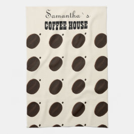 Paño De Cocina Negocio Profesional de Marca de Granos de Café 