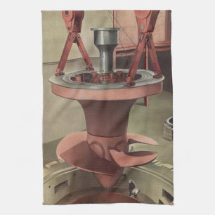 Paño De Cocina Negocio Vintage, Energía de Turbina de Agua Gigant