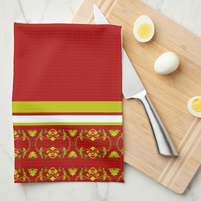 Paño De Cocina Negrita con impresión decorativa (Doblado Cuarto)