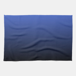 Paño De Cocina Negro azul real Ombre