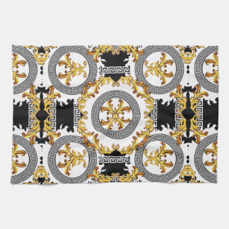 Paño De Cocina Negro dorado