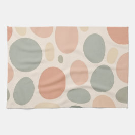 Paño De Cocina Neutral Abstract Organic Shapes Modern