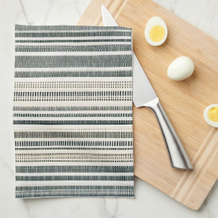 Paño De Cocina Neutral Earth Tone Boho Stripe
