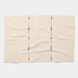 Paño De Cocina Neutral Farmhouse Kitchen Towel Gold Botanical