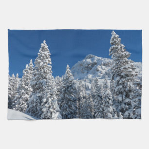 Paño De Cocina Nevada en el paisaje invernal