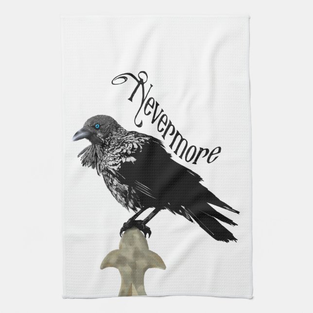 Paño De Cocina Nevermore Raven (Vertical)