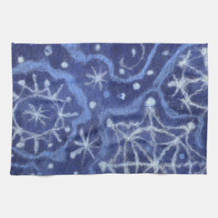 Paño De Cocina Nieve copos de nieve Nieve y la lluvia de relaves 