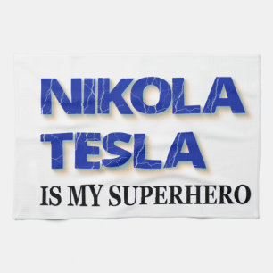 Paño De Cocina Nikola Tesla Es Mi Superhéroe