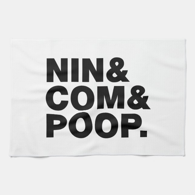 PAÑO DE COCINA NIN & COM & POOP. (Horizontal)