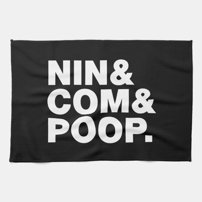 PAÑO DE COCINA NIN & COM & POOP. (Horizontal)