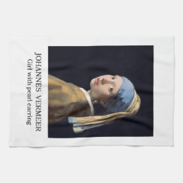 Paño De Cocina Niña con arete de perla 1665 Johannes Vermeer