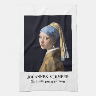 Paño De Cocina Niña con arete de perla 1665 Johannes Vermeer