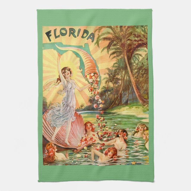 Paño De Cocina Ninfas de agua de la Florida (Vertical)