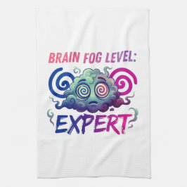 Paño De Cocina Nivel de Niebla Mental: Experta – Humor de Perimen