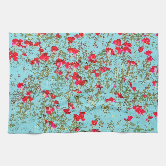 Paño De Cocina No bastantes flores (Horizontal)