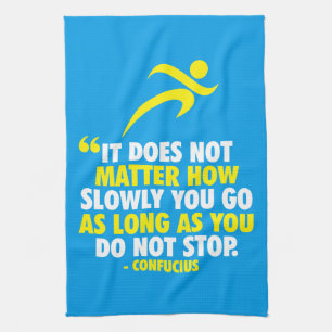 Paño De Cocina NO DETENGAS. Motivación de entrenamiento de marató