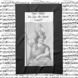 Paño De Cocina No me hagas usar mi voz ópera Apron adulto