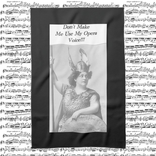 Paño De Cocina No me hagas usar mi voz ópera Apron adulto (Subido por el creador)