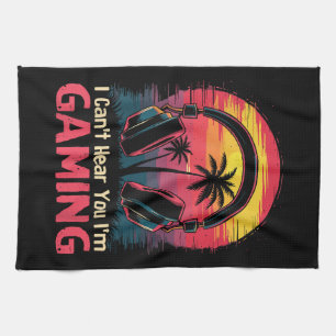 Paño De Cocina No puedo oírte estoy jugando videojuegos divertido