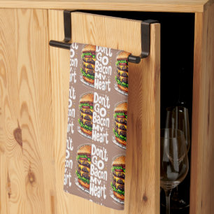 Paño De Cocina No salgas con mi divertido bollo de comida