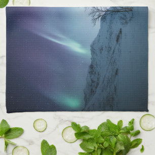 Paño De Cocina Noche Aurora Borealis