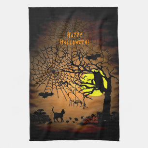 Paño De Cocina Noche de Halloween, ¡Feliz Halloween!